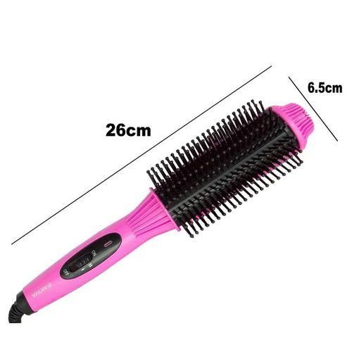 Shop Hair Auto Straightener Salon Designer Electric Comb Salon Straight Curly Ion Hair Style Nova Hair Auto Straightener Salon Designer Electronic Iron Hair Straightener Brush Pink Jumia Uganda