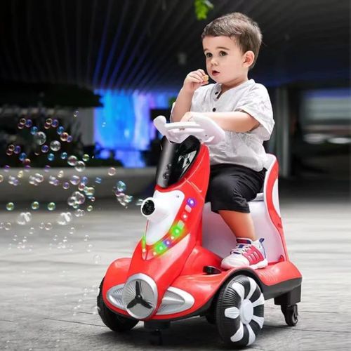product_image_name-Generic-Didida 6V 4A Dual Drive Kids Ride on Car with Automatic Bubble Balance Function ,Remote Control Toy Car Children's Electric Car, Push and Ride Racer for Kids,Kids Electric Vehicles with Music, LED Lights, Max Weight 50lbs, 3-5year -3