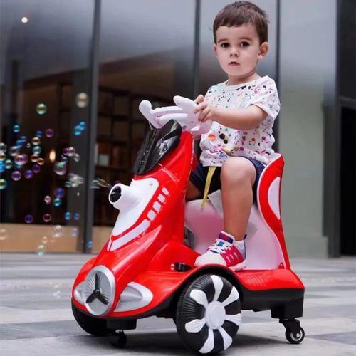 product_image_name-Generic-Didida 6V 4A Dual Drive Kids Ride on Car with Automatic Bubble Balance Function ,Remote Control Toy Car Children's Electric Car, Push and Ride Racer for Kids,Kids Electric Vehicles with Music, LED Lights, Max Weight 50lbs, 3-5year -4