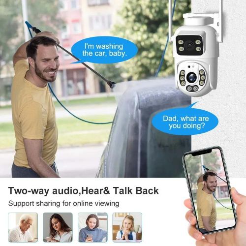 product_image_name-Generic-1080 Dual Lens HD PTZ Network Camera Zoom Dual Lens Home Outdoor WiFi Camera-8