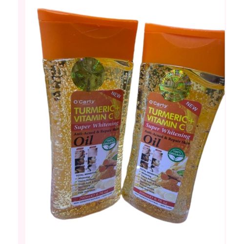 product_image_name-O'Carly-Turmeric Vitamin C  Super Whitening ,Anti-Acne  ,Repair Skin ,Clear  Sunburn ,Dark  Spot ,Reduce Wrinkles & NourishingBody Oil  -1