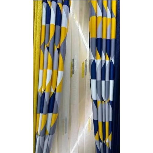 product_image_name-Generic-3 Metres (2pcs) A pair of Multi color for a patio sliding door and window Curtains -1