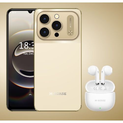 product_image_name-M-HORSE-M17 Pro Max  6.8" 8GB RAM 128GB ROM 13MP 5000mAh - Gold-4