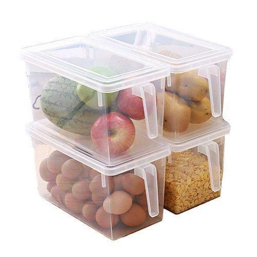 product_image_name-Generic-4pc Fridge Storage Container Box Holder Organiser Food Containers -Clear.-1