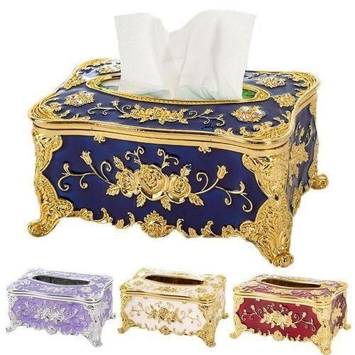 product_image_name-Generic-Tissue Box Napkin Holder Paper Case Cover For Table Decor, Cream.-3