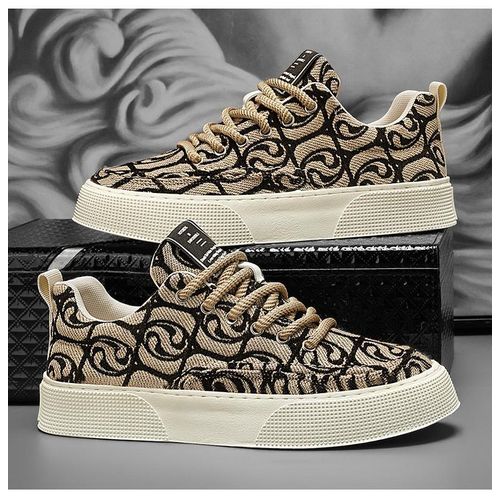 product_image_name-GALUIN-Men's Fashion Casual Sneakers - Dark Brown-3