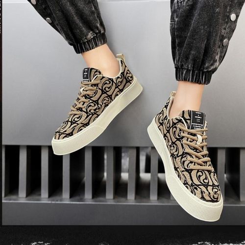 product_image_name-GALUIN-Men's Fashion Casual Sneakers - Dark Brown-5