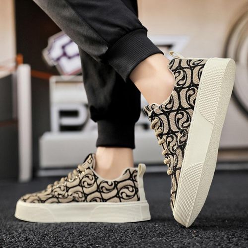 product_image_name-GALUIN-Men's Fashion Casual Sneakers - Dark Brown-6