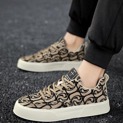 product_image_name-GALUIN-Men's Fashion Casual Sneakers - Dark Brown-7