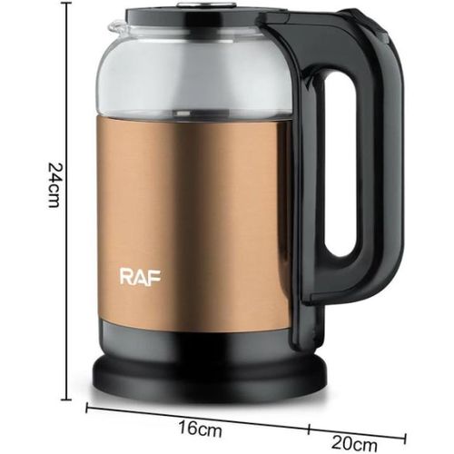 product_image_name-Generic-2 Litre Electric Glass Kettle Cordless with Blue LED Light, Borosilicate Glass, Auto Shut-Off and Boil-Dry Protection- Multicolor-4