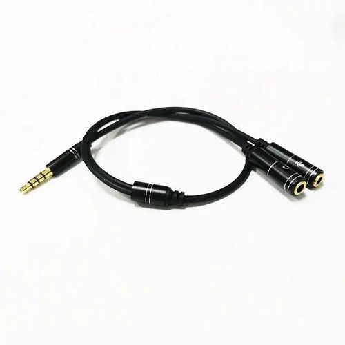 product_image_name-Generic-3.5mm 1 Male Jack Plug To 2 Female Sockets Y Splitter Cable-Blue-4