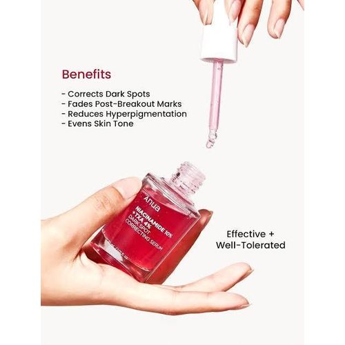 product_image_name-Anua-10% Niacinamide+ 4% Tranexamic Acid Serum, Ceramide, Hyaluronic Acid, Vitamin B12 natural color, for Sensitive skin, Korean Glass Skin, Fragrance-Free -4
