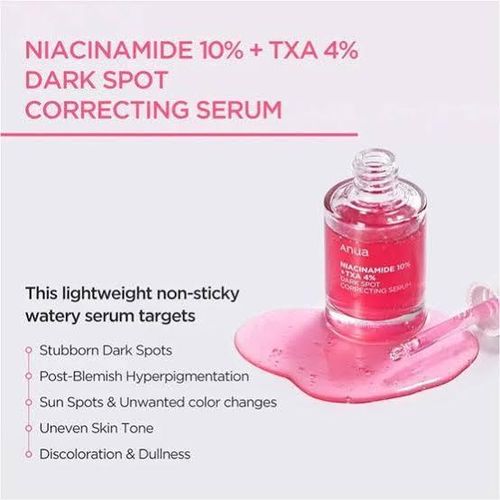 product_image_name-Anua-10% Niacinamide+ 4% Tranexamic Acid Serum, Ceramide, Hyaluronic Acid, Vitamin B12 natural color, for Sensitive skin, Korean Glass Skin, Fragrance-Free -5