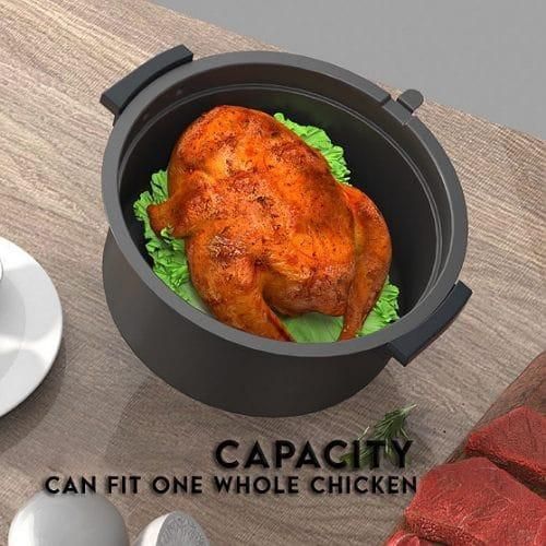 product_image_name-SILVER CREST-10L  Large Capacity Air fryer Grill- Black-3