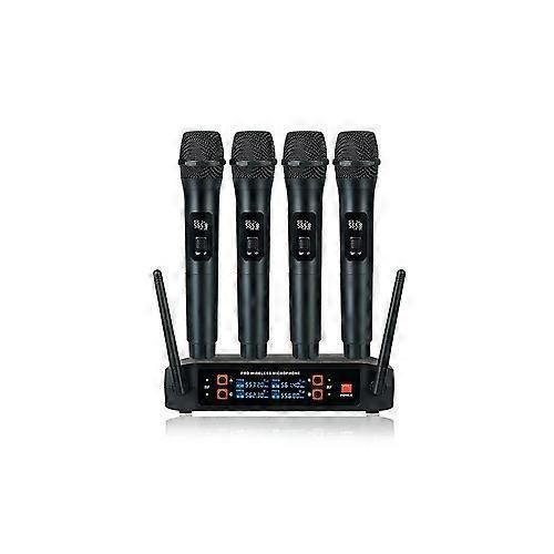 product_image_name-Generic-Professional Vhf Wireless System 4 Channel Handheld Karaoke Microphone For Home Party Church Event Pa Tv Speaker - Multicolor-1