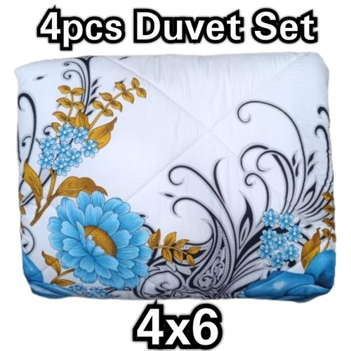 product_image_name-Generic-4x6 Bed Best Design 4Pcs Duvet Set With 2 Pillowcases & 1 Bedsheet-1