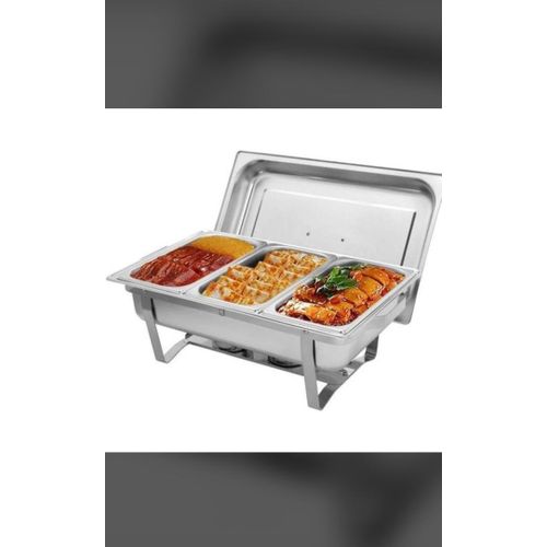product_image_name-Generic-Stainless Steel Chaffing Dish Warmer Silver-1