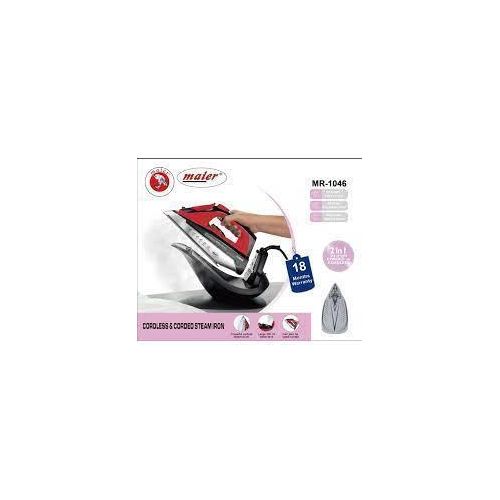 product_image_name-Maier-2 In 1 Cordless or Corded Hand Held Anti-Drip Ceramic Hybrid Clothes Steam Iron with Vertical Steam and Auto-Off Function- Multicolor-1