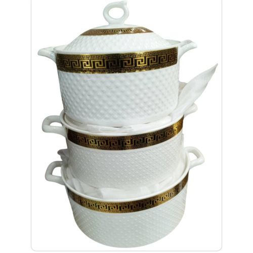 product_image_name-Generic-3 Pieces Ceramic Serving Dishes Prints And Designs Vary-White-1