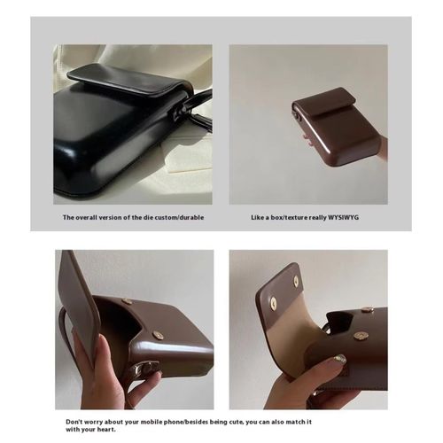 product_image_name-Generic-Women Mini Over Shoulder Handbag Simple Satchel Phone Purse Wallet for Travel - Black-4