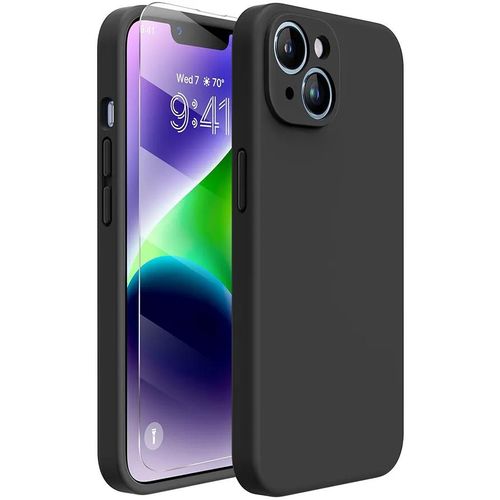 product_image_name-Generic-iPhone 14 Plus Case Upgraded Enhanced Camera Protection ,Shockproof Liquid Silicone Case with Microfiber Lining,6.7 inch(Black)-2
