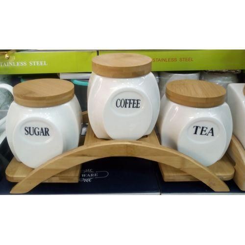 product_image_name-Generic-3 Piece Square Tea, Coffee, Sugar Bowl Canister Storage Set - White.-3
