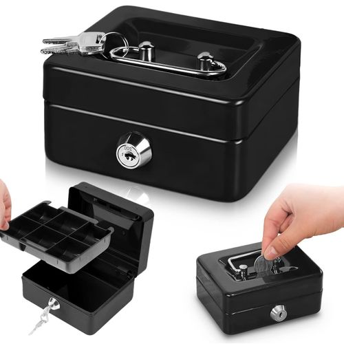 product_image_name-Generic-10" compact, metal security cash box with a key lock-1