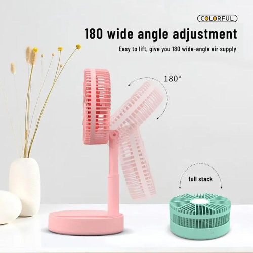 product_image_name-Generic-Mini Foldable Fan With Strong Wind For Use At Home-Multicolors-2