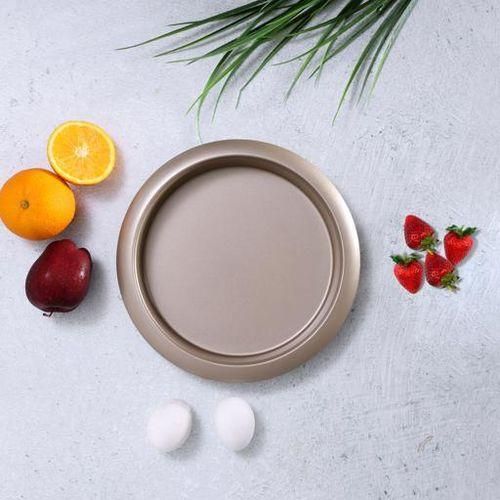 product_image_name-Generic-Round Pan/Tray 27 Cm - Non-Stick Pizza Pan - Gold-3