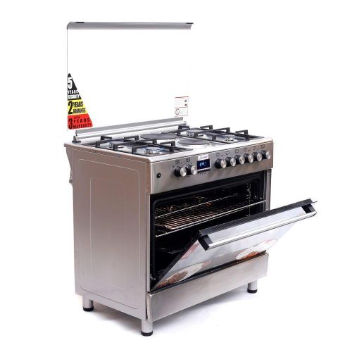 product_image_name-Blueflame-90cm*60cm  P9042ERF-I  Diamond Cooker  4 Gas Burners and 2 Electric Burners - Stainless steel/Inox-4