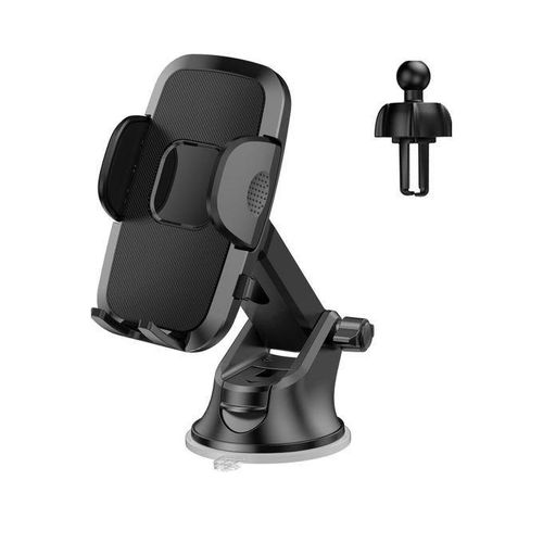 product_image_name-Genetic-360 Degree Rotating Universal Suction Cup Car Phone Holder, Car Dashboard Mobile Phone Holder Mount For Smartphone - Black.-2