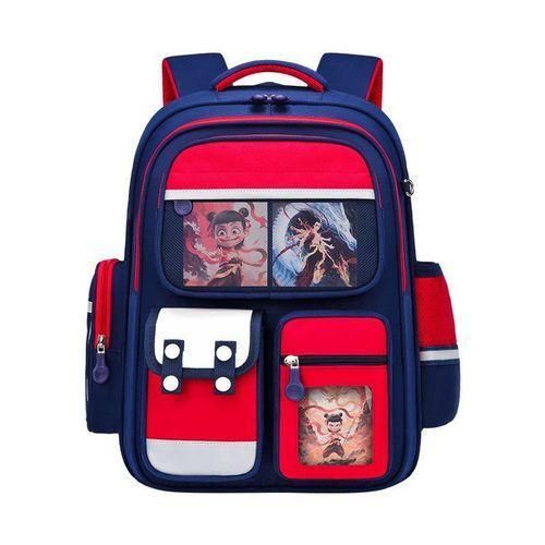 product_image_name-Generic-Ergonomic Children's School Backpack with Multi-Pocket Design - Multicolor-1