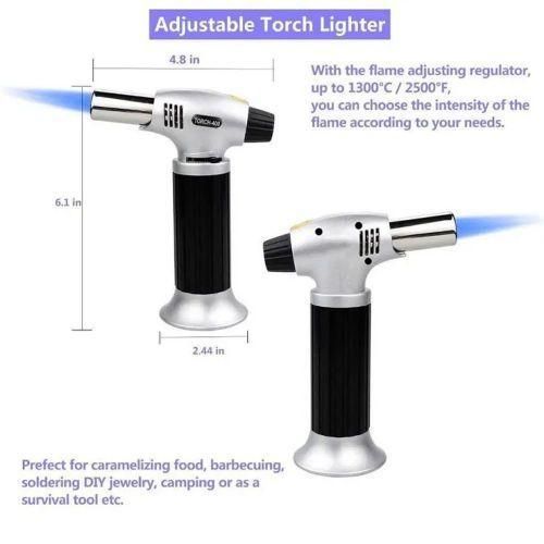 product_image_name-Generic-Multi Functional Torch Portable Culinary Torch Butane Burner Flame Thrower- Multi-colour.-4