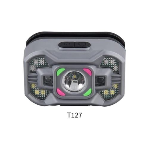 product_image_name-Generic-LED Headlamp with Wave Sensor, 45° Adjustable, Rechargeable, for Camping, Hiking, Cycling-4