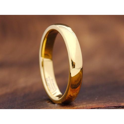 product_image_name-ring-Gold Courted Stainless Steel Engagement Promise Ring.  For Weddings -1