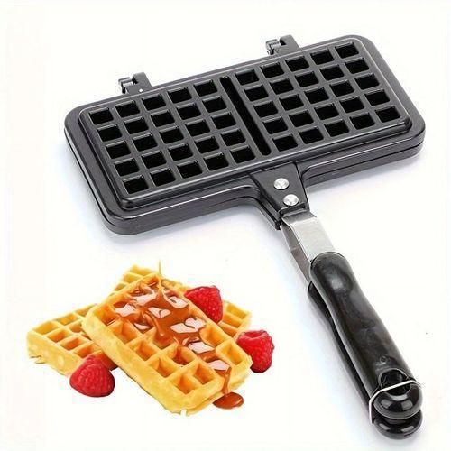 product_image_name-Generic-Non-stick Waffle Plate, Waffle Maker, Breakfast Plate With Heat-proof Handle-1