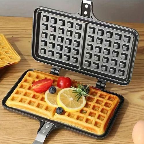 product_image_name-Generic-Non-stick Waffle Plate, Waffle Maker, Breakfast Plate With Heat-proof Handle-5