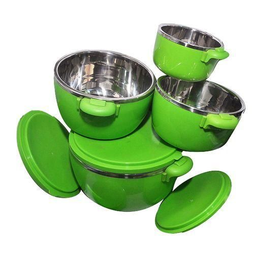 product_image_name-Generic-4pc Hot Pot/ Serving Dishes, Green-2