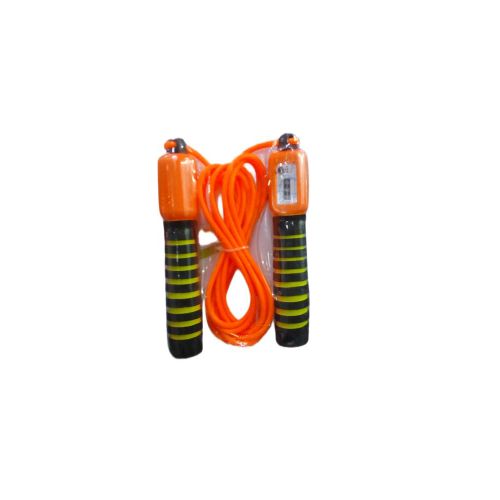 product_image_name-Generic-Adjustable Jump Rope Skipping Rope With Comfortable Handles – Fitness Exercise Rope-Multicoloured-1