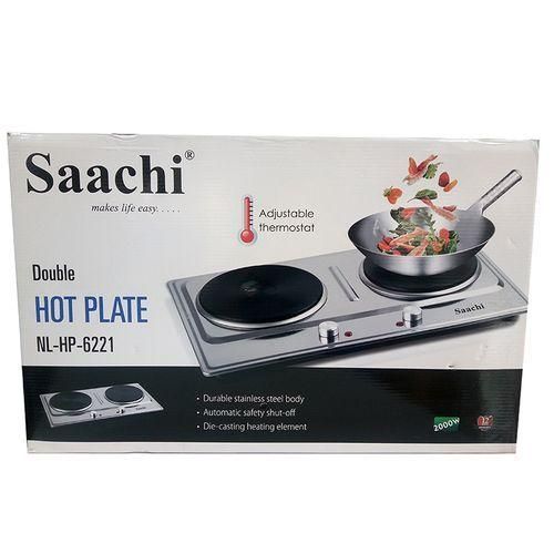 product_image_name-Saachi-Good Quality Stainless Steel Electric  Hot Plate With Two Burners-Silver-2