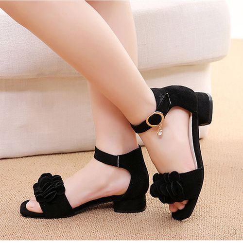 Shop children girls fashion sandals summer new black Jumia Uganda