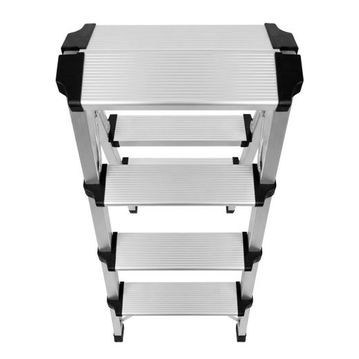 Heavy-Duty 4-Step Aluminum Folding Step Ladder