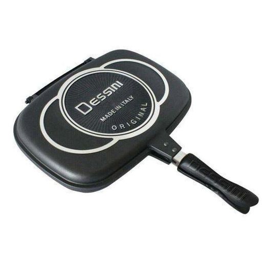 Original Share this product Dessini 40cm Double Sided Nonstick Grill Pan - Black