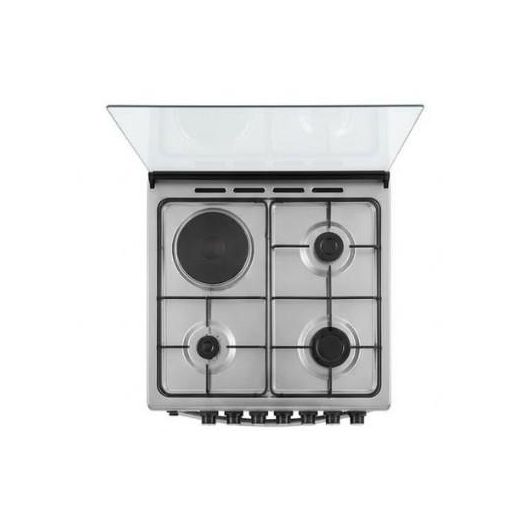 SPJ 50 X 50cm 3 Gas Burner + 1 Electric Plate Premium Cooker with Electric Oven – Stainless Steel (3YR WRTY) - Silver, Black - image 2