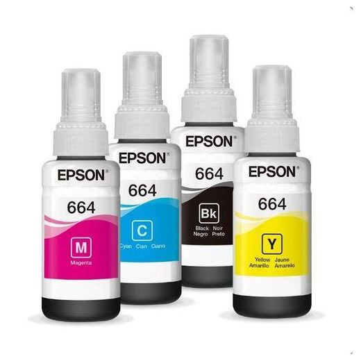 Epson Printers 664 Ink Refill Bottles(70mL) for Printer EcoTank L100 / L200 / L300 / L1300-All Colors - image 2