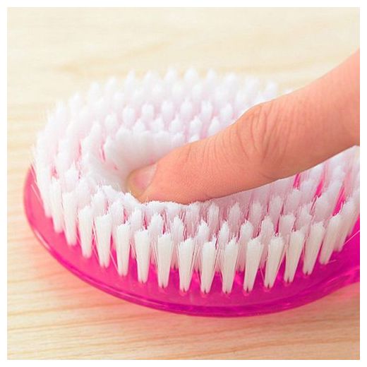 Generic Long Handled Scrubbing Brush-Pink - image 2