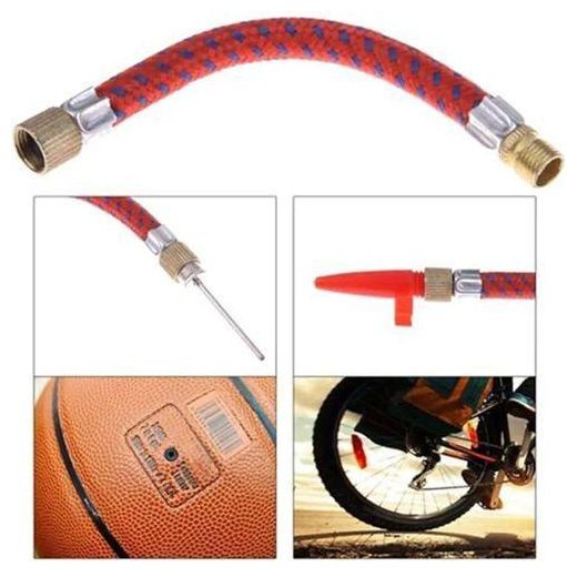 Generic 5PCS Inflating Ball Air Pump Needle Set Pin Nozzle Set, 3 Stainless Steel Needles, 1 Plastic Nozzle & 11Cm Air Pipe with Hose for Sports Balls and Airbeds - image 2