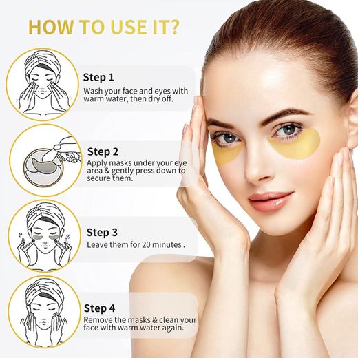 Generic Dr.Rashel 24k Gold Collagen Lifting  & Firming Hydrogel Eye  Mask - image 2