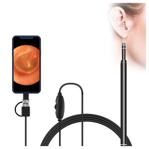 Generic 3 In 1 USB HD Otoscope Ear Type Digital Endoscope Ear Wax