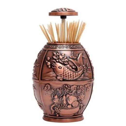 Push style automatic toothpick holder